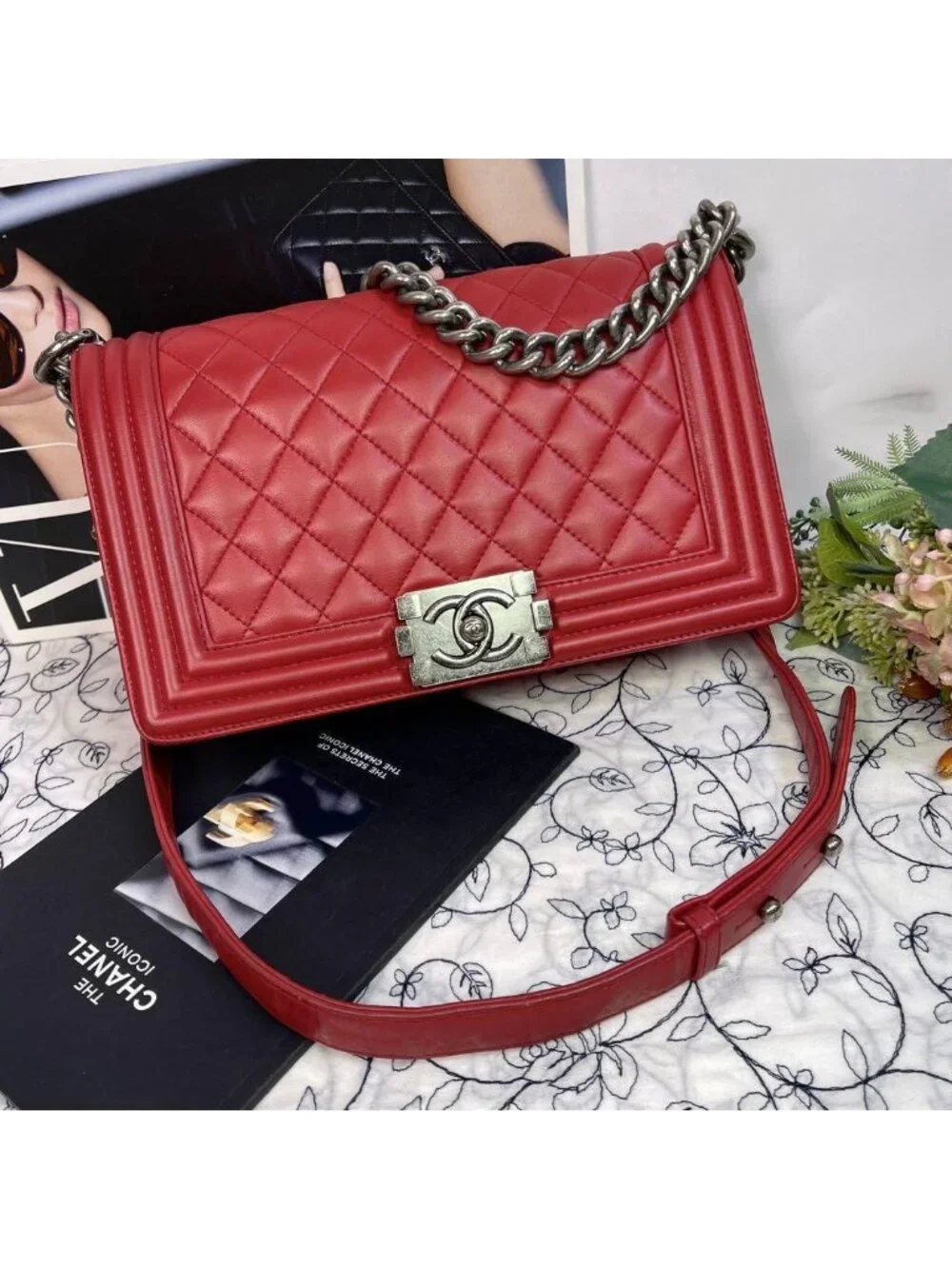 Chanel Boy Chain Shoulder Quilted
